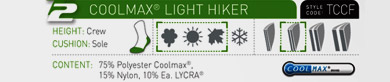  lorpen tccf coolmax light hiker    