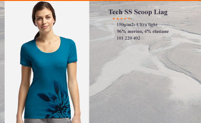 Icebreaker Tech SS Scoop Lia | night 101 220 401