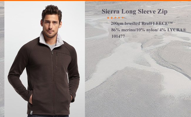 Sierra Long Sleeve Zip RealFLEECE | 101 477 202 