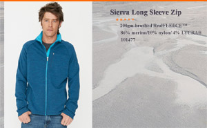 Sierra Long Sleeve Zip RealFLEECE | 101 477 401  