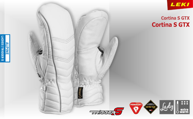  Leki Cortina S GTX Lady Mitten  | White Silver