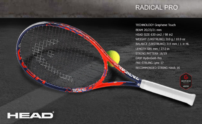  Head Graphene Touch Radical Pro