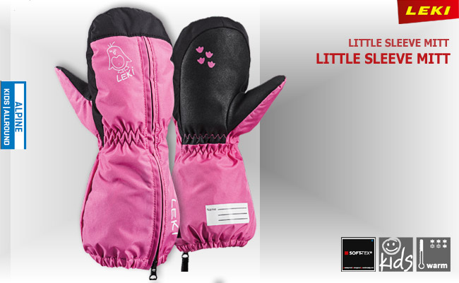 Leki Little Sleeve Mitt | pink-black