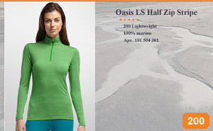Icebreaker Oasis LS Half Zip Stripe | арт.101 504 301