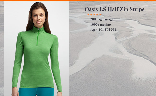 Icebreaker Oasis LS Half Zip Stripe | .101 504 301