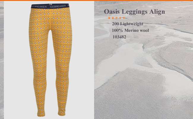 Icebreaker Oasis Leggings Align | bolt snow  