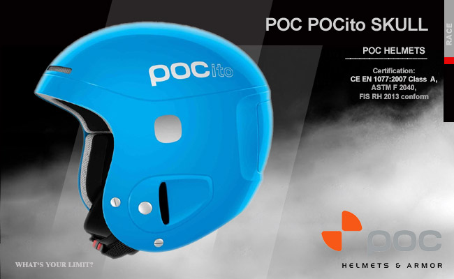  POC POCito Skull Fluorescent Blue   