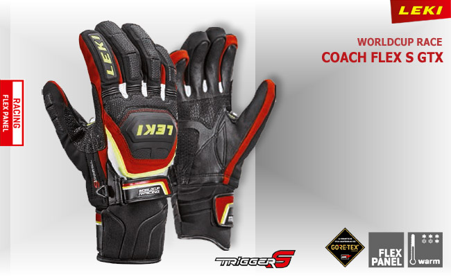 Leki Worldup Race Coach FLEX S GTX | Black Red