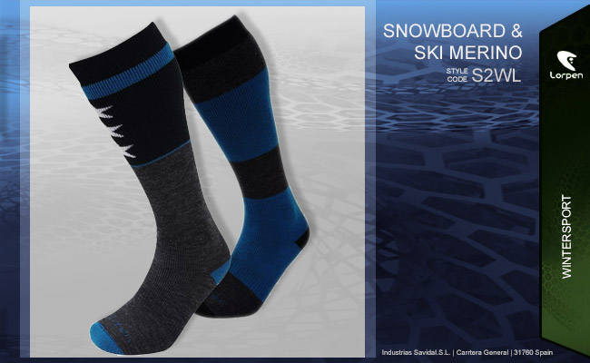 T2 Ski Snowboard Merino 2  | S2WL 4151 black blue