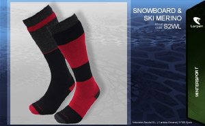  	T2 Ski Snowboard Merino 2 шт | S2WL 5893 black red 