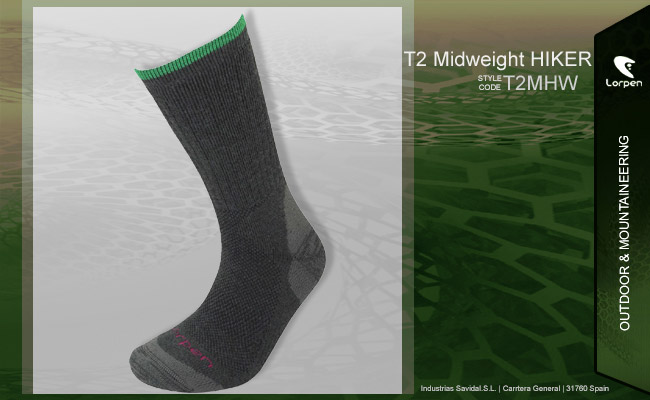 Lorpen T2 Midweight Hiker | T2MHW 5427 charcoal