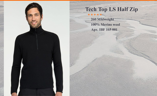 Icebreaker BF 260 Tech LS Half Zip| .IBF 165 001