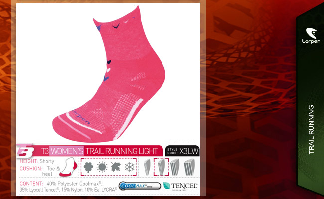  T3 Womens Trail Running Light | X3LW 4352 Diva Pink