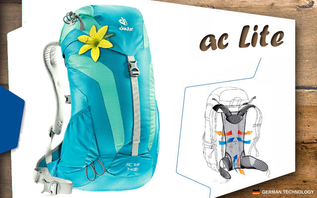  Deuter AC Lite 14 | 3217 petrol-mint