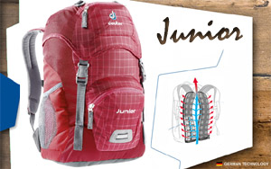 Рюкзак Deuter Junior | 5003 raspberry-check