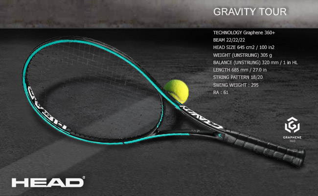  	 Head Graphene 360+ Gravity Tour 2019  