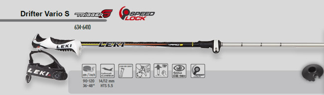 Leki Drifter Vario S 90-120 cm | . 634 6410  