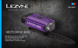  Lezyne HECTO DRIVE 500XL | Purple   