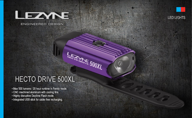  Lezyne HECTO DRIVE 500XL | Purple   