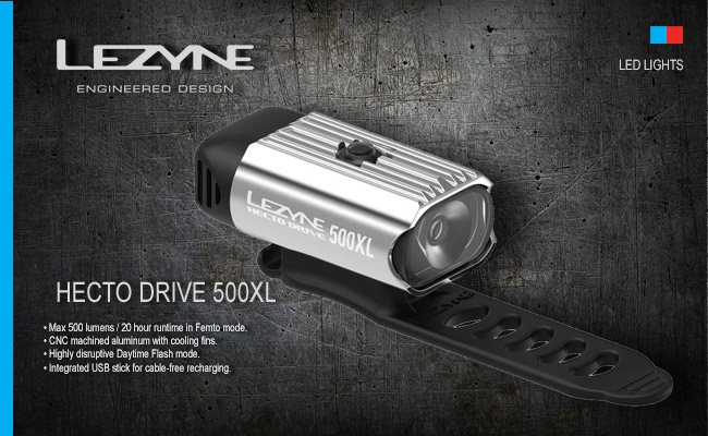 Lezyne HECTO DRIVE 500XL | Silver  
