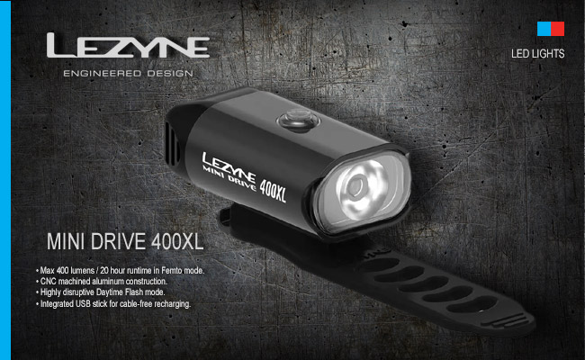  	 Lezyne MINI DRIVE 400XL | Black 