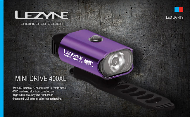   Lezyne MINI DRIVE 400XL | Purple