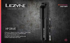 Насос Lezyne HP DRIVE Black | M 216 mm 120psi   
