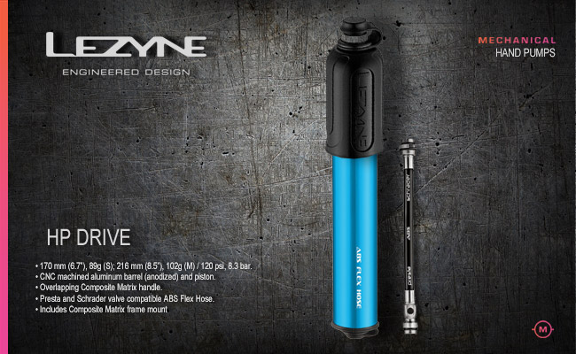  	 Lezyne HP DRIVE Blue | S 170 mm 120psi   