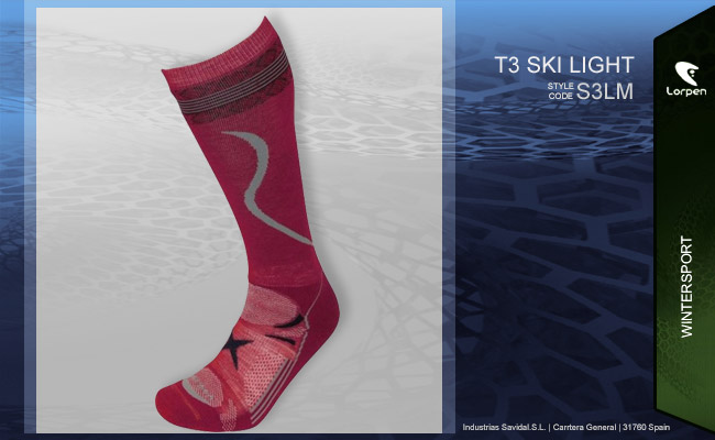 Lorpen Mens T3 Ski Light | S3LM 4372 Red  