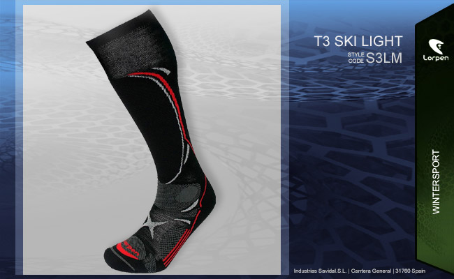 Lorpen Mens T3 Ski Light | S3LM 4374 Black  
