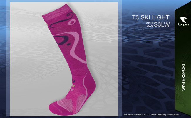  	Lorpen womens T3 Ski Light | S3LW 4511 Berry   