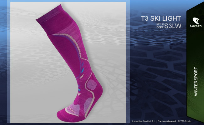 Lorpen womens T3 Ski Light | S3LW 4516 Berry   