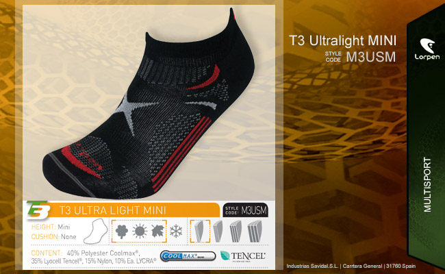  Lorpen T3 Ultra Light Mini | M3USM 4412 Black
