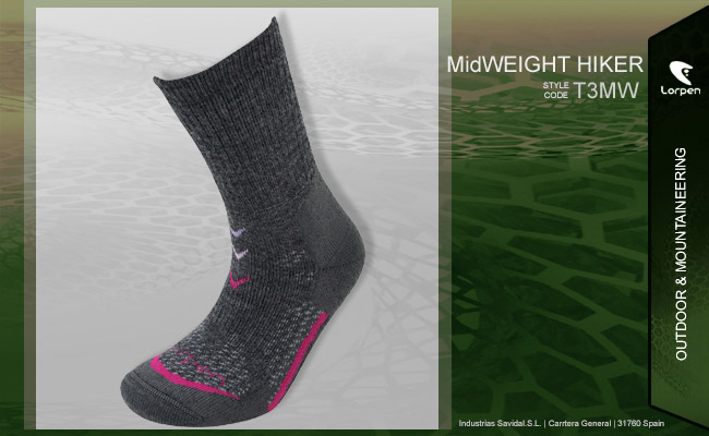 Lorpen T3 Midweight Hiker | T3MW 4190 charcoal 