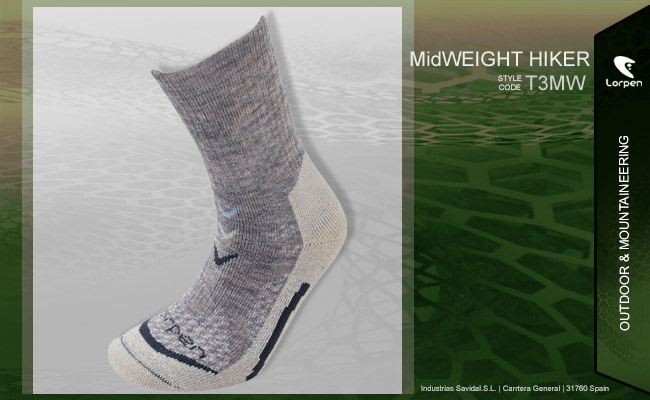 Lorpen T3 Midweight Hiker | T3MW 4191 oatmeal