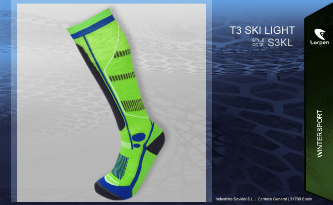Lorpen Kids T3 Ski Light  | S3KL 5448 green lime