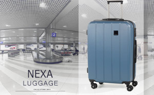 Пластиковые чемоданы Members Nexa ( M ) | Blue  
