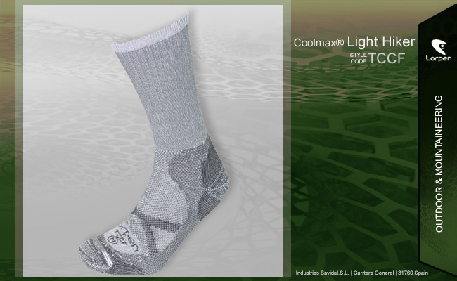  Lorpen TCCF Coolmax Light Hiker | 50 Grey