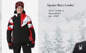 Подростковая куртка Spyder Boys Leader | Black  