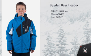 Подростковая куртка Spyder Boys Leader  | Blue
