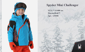  	Детская куртка Spyder Mini Challenger | Blue Red  