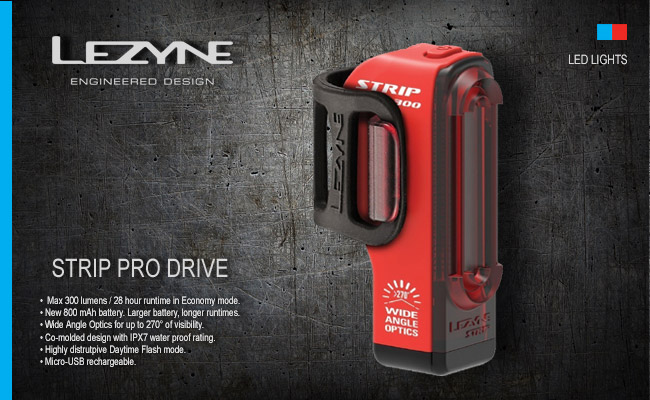   Lezyne STRIP DRIVE PRO | Red