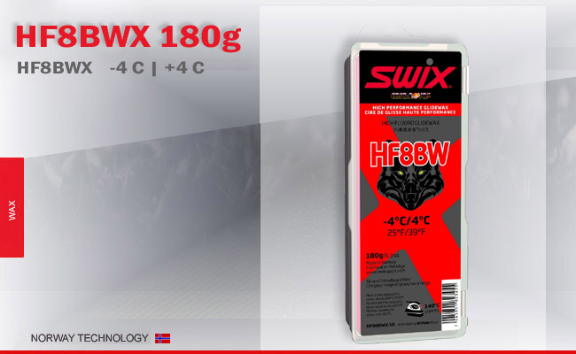 Swix HF8BWX 180 | High Fluoro -4  +4   