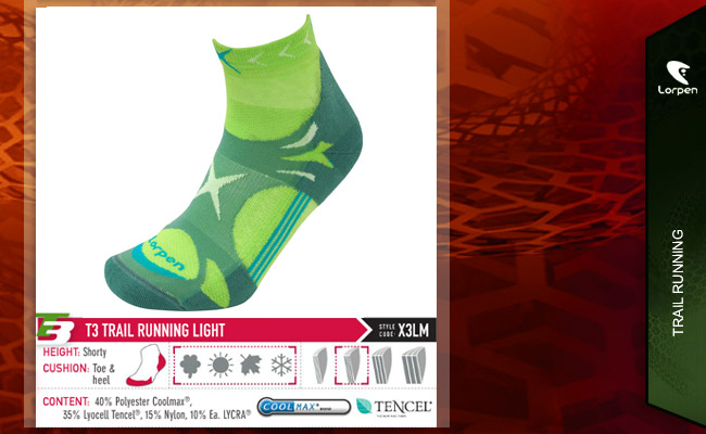 Lorpen T3 Trail Running Light | X3LM 4244 green   