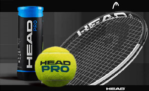 Теннисные мячи Head Pro | 3 мяча в упаковке 
