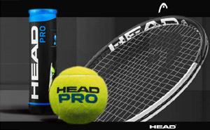 Теннисные мячи Head Pro | 4 мяча в упаковке   